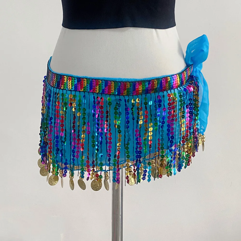 Personalizado dança do ventre borla cintura corrente lantejoulas ds borla braçadeira desempenho de palco indiano grânulo saia desempenho traje