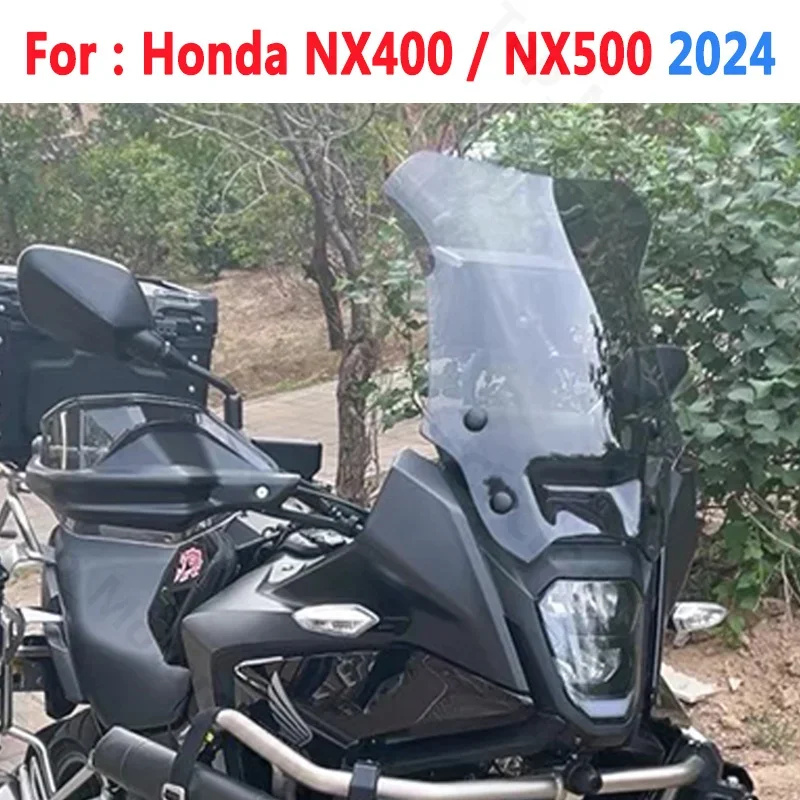 For Honda NX400 NX 400 NX500 NX 500 2024 Motorcycle Accessories Windshield Wind Deflectors WindScreen Viser Visor Transparent