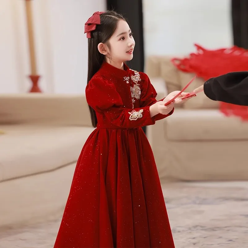 Graduation Dress for Kids Girl Baby Dresses for Girls From 8 to 12 Years Old Wedding Dress 2024 Sukienka Ball Gowns Elegant Gala