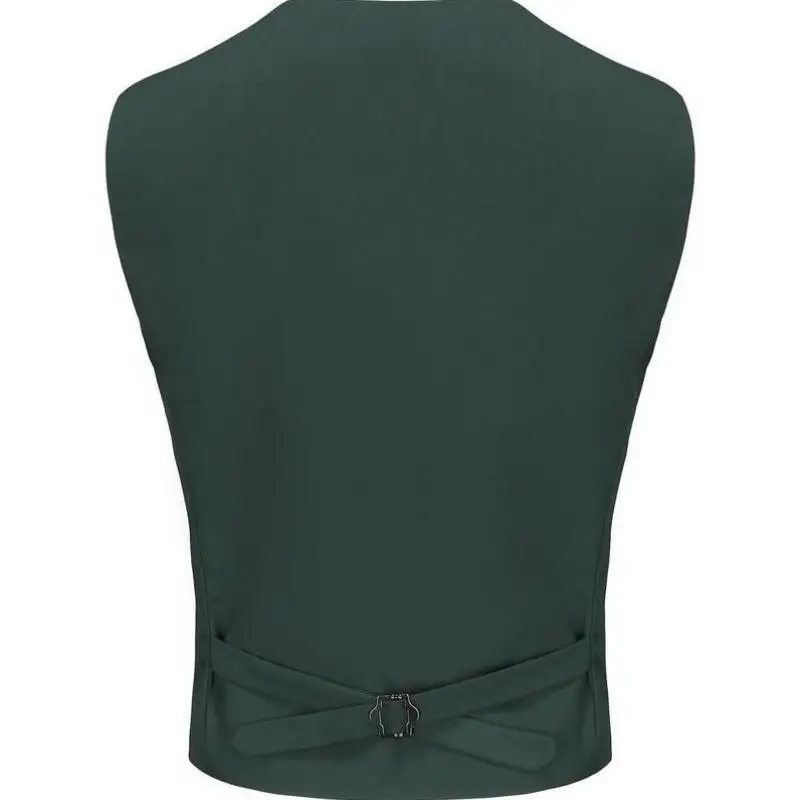 

Casual Men's Busin Suit Vest Wide Fit Thi Seven Sve Double Breasted Pure Color Faionable Youth Sle Spring Collection