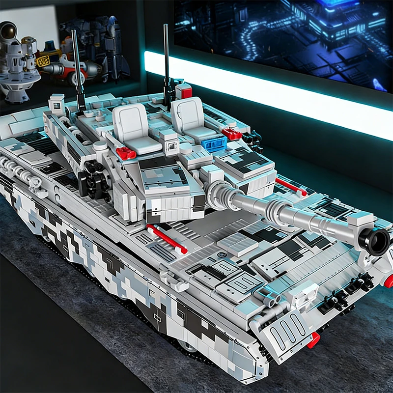 

Гигантский конструктор танка 43 см, военные строительные блоки времен Второй мировой войны, модель бронированной машины 99А, игрушка для мальчиков, подарок на Рождество и праздники для детей