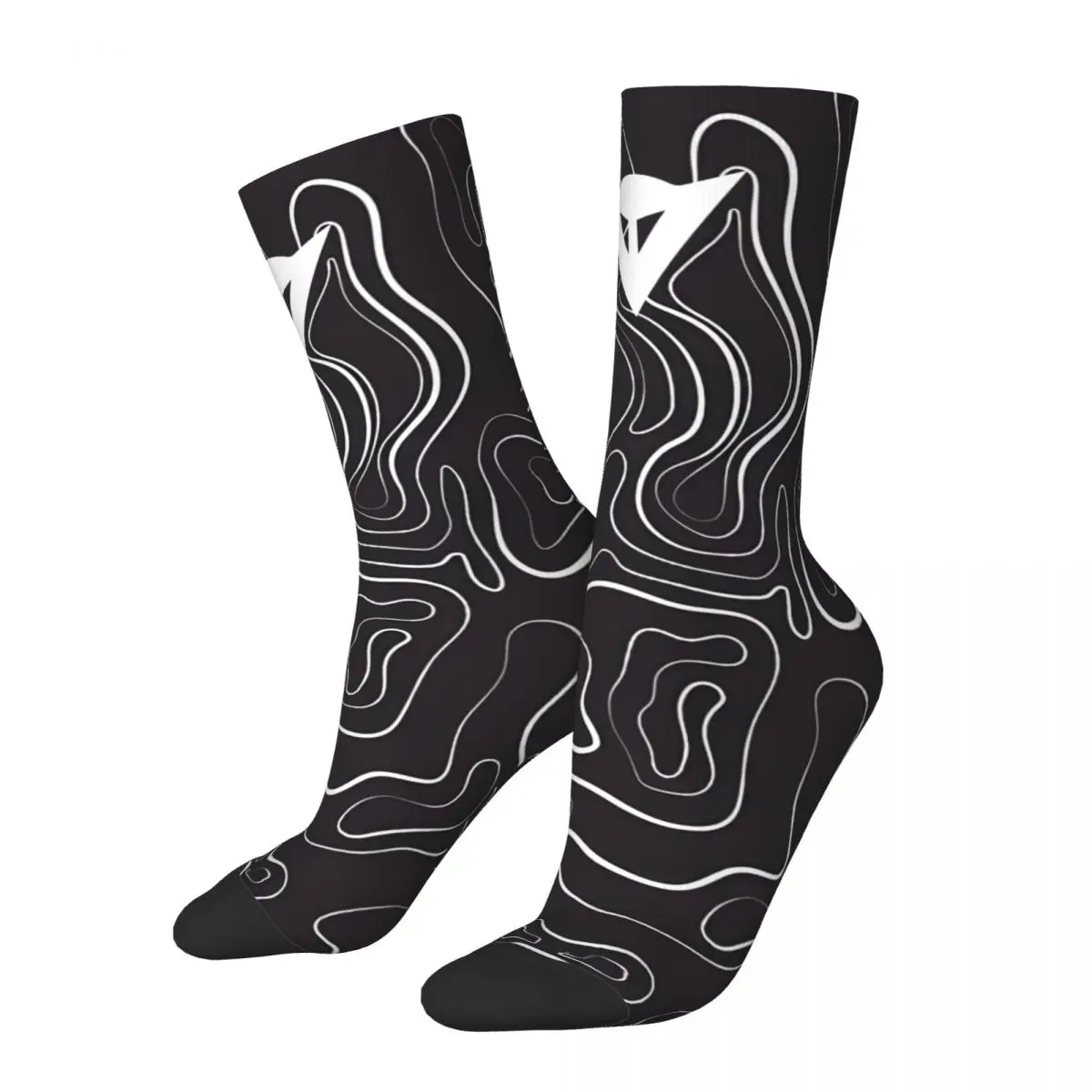 Retro Popular Car Logo Sports Cycling Fast Driving Men's compression Socks Unisex F1 Street Style Pattern Printed Novelty Sock