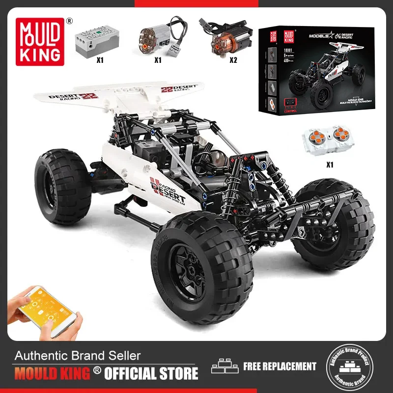 

Mould King 18001 Technical MOC-1812 Bricks PF Buggy 2 Desert Car Racing Climbing Truck Building Blocks DIY Toys For Kids Gifts