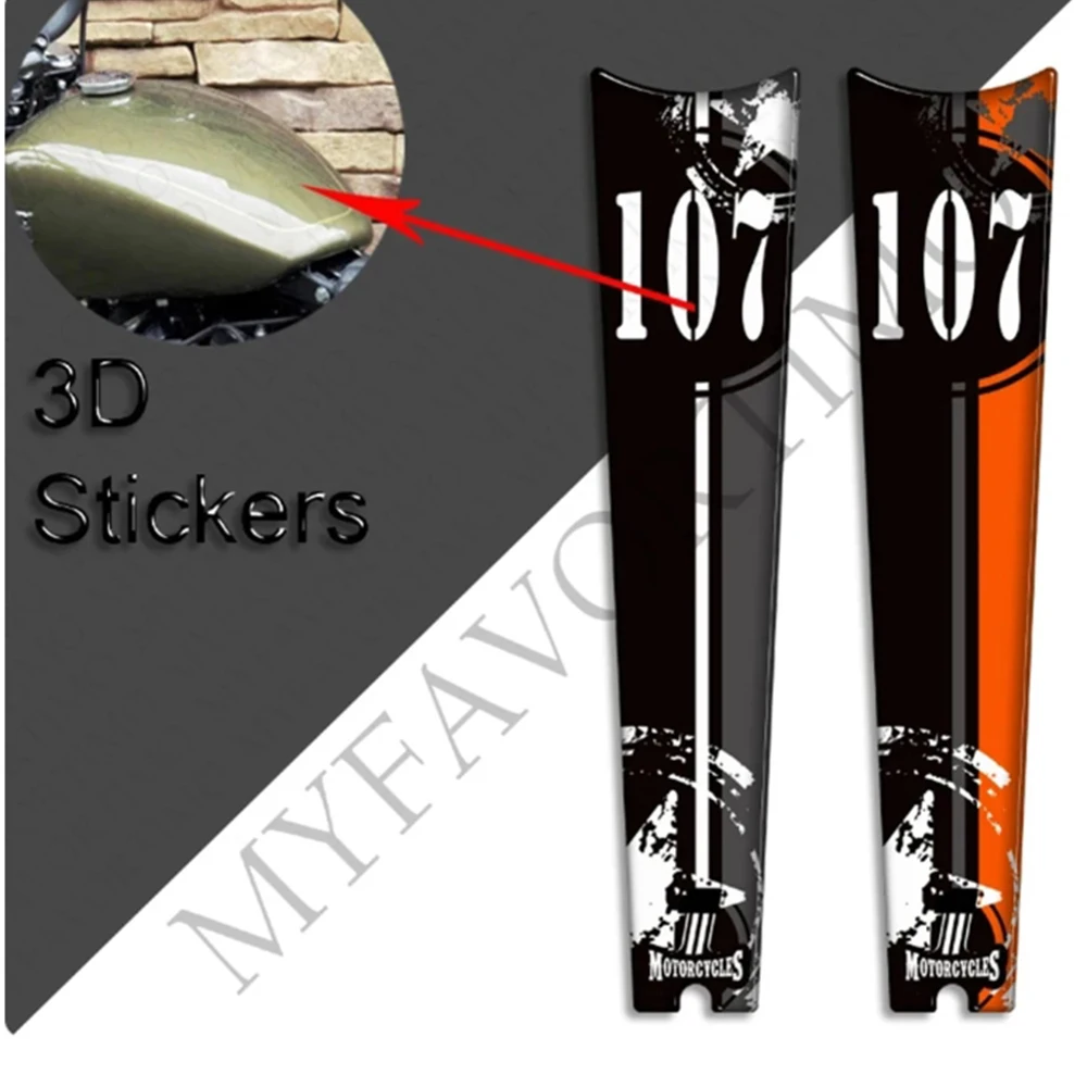 Motocicleta Adesivos Kit para Harley Davidson, Street Bob, FXBB, 107, M8, Joelheira Tanque, Punhos Laterais, Gás, Combustível, Óleo, Decalques, Protetor