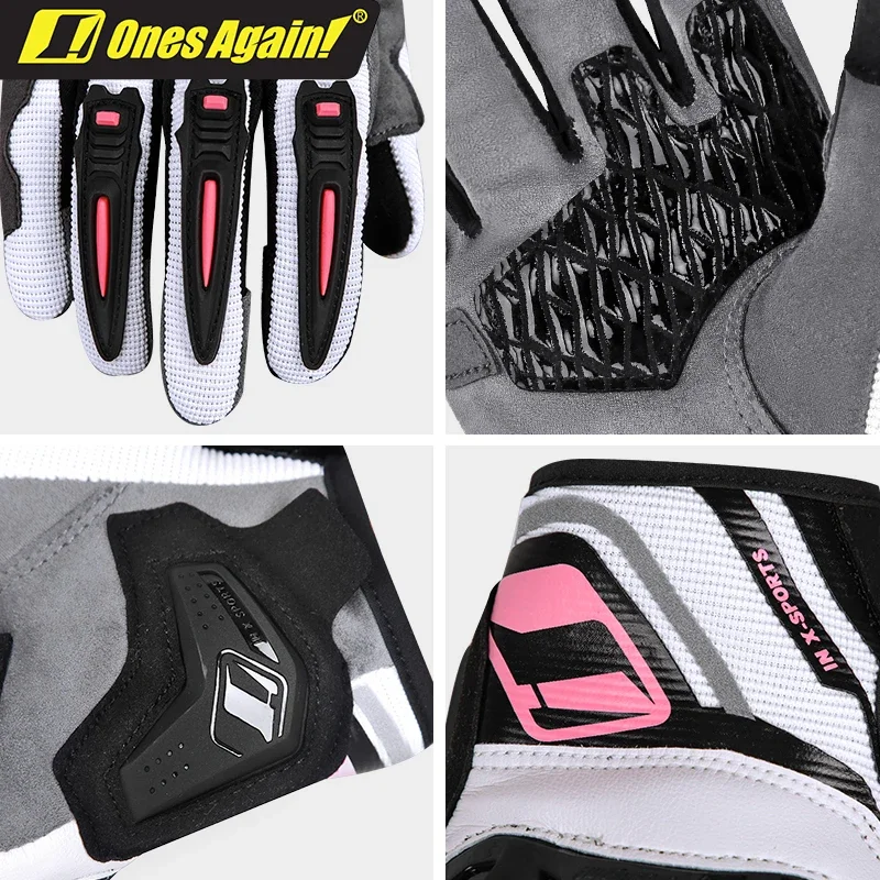 ¡Otra vez! Guantes de Motocross transpirables para mujer, guantes de carreras para montar en motocicleta, alta calidad y hermosos, Verano