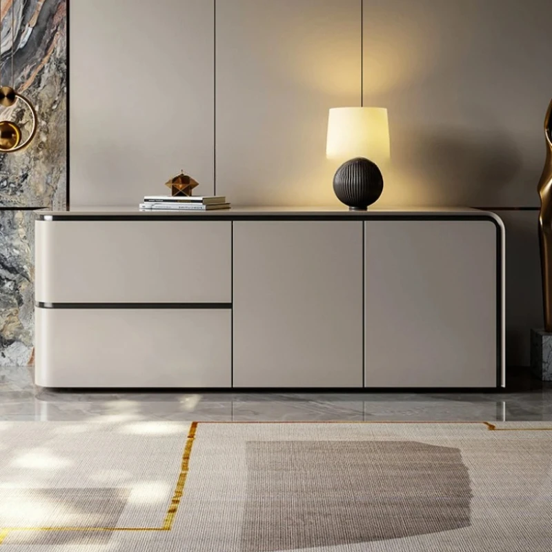 Morden Fashion Living Room Cabinets Luxury Organizer Display Storage Cabinets Wood Sideboard Armadi Da Soggiorno Home Furniture
