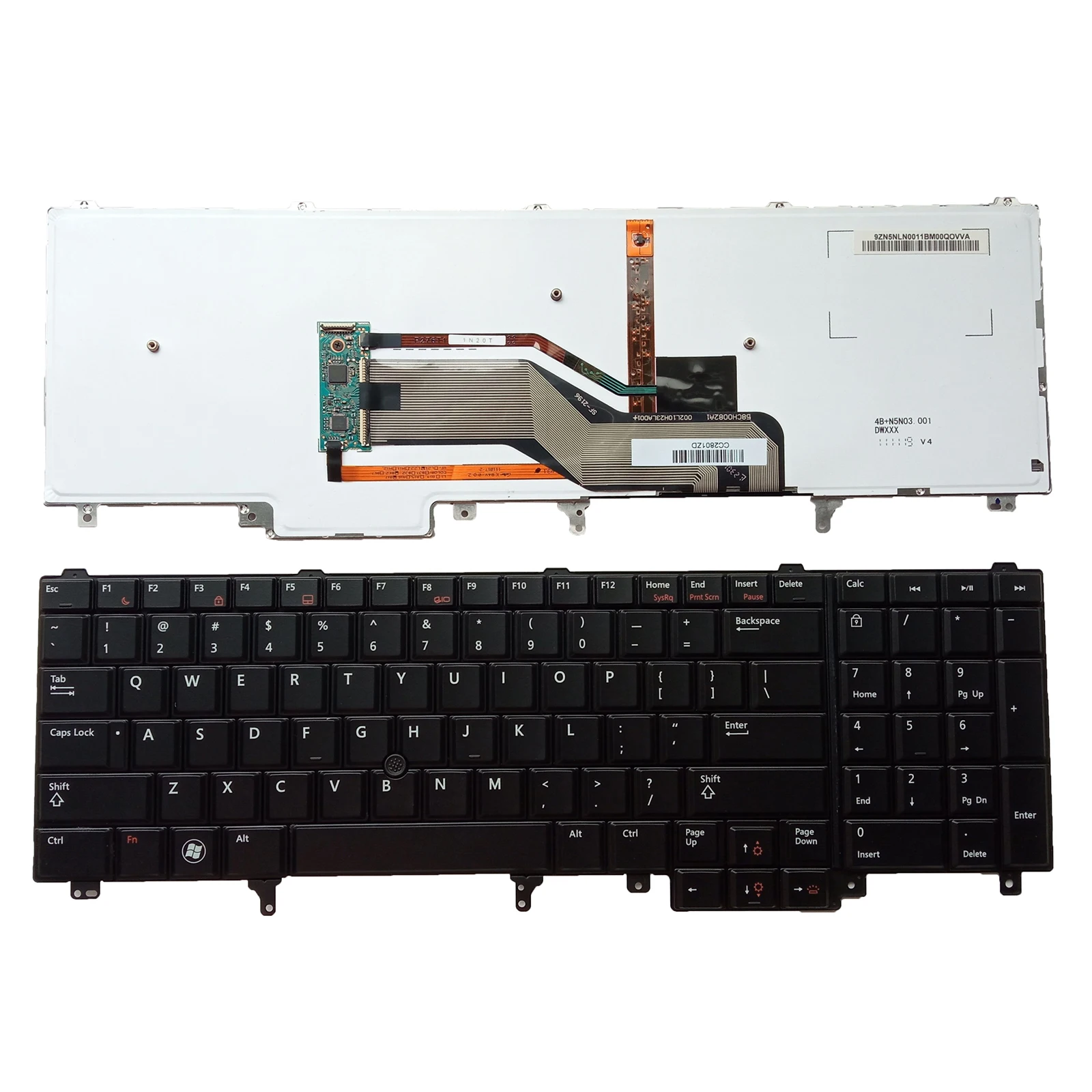 Teclado de laptop americano para DELL Latitude E5530 054R9H E6520 E6530 E6540 E5520 E5520M