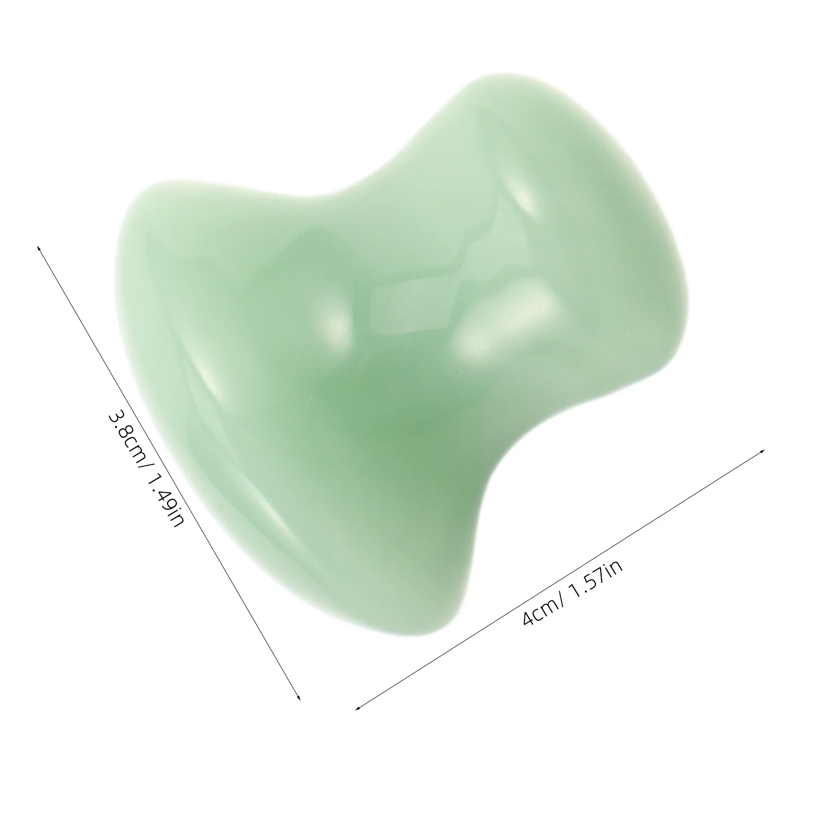 2 قطعة أداة اليشم غواشا الفطر على شكل حجر تدليك الوجه للوجه الرقبة الأسلحة العناية بالبشرة سبا الكوارتز كشط مجلس المحمولة #2