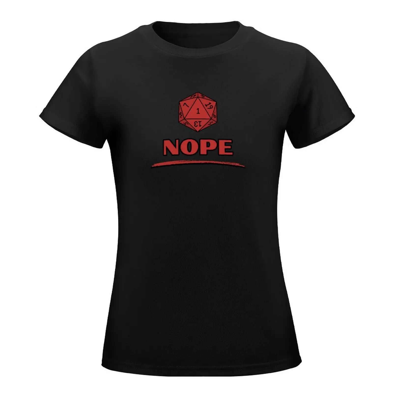 Nope... T-Shirt heavyweights plus size tops shirts graphic tees Women tops