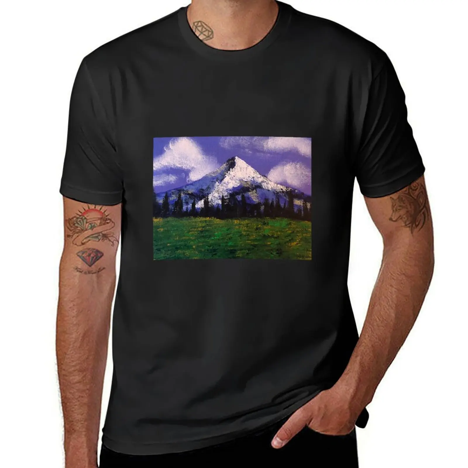 

Mountain Landscape T-Shirt plus size tops vintage clothes cute clothes compression shirt men