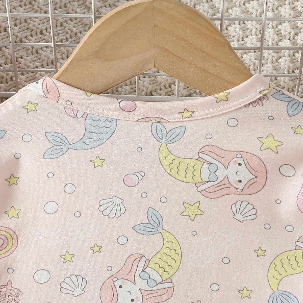 2-teiliges Set aus warmer, mit niedlichen Cartoon-Motiven bedruckter Unterwäsche für Herbst und Winter. Rundhals-Schlafanzug für Jungen und Mädchen. – Detail 12