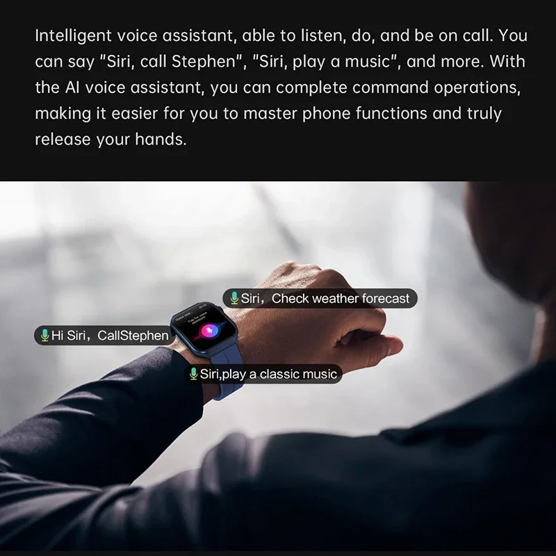 2025Новые модные умные часы 320*386 HD 3D изогнутый 1,96-дюймовый экран Bluetooth вызов ЭКГ сердечного ритма артериального давления умные часы для здоровья