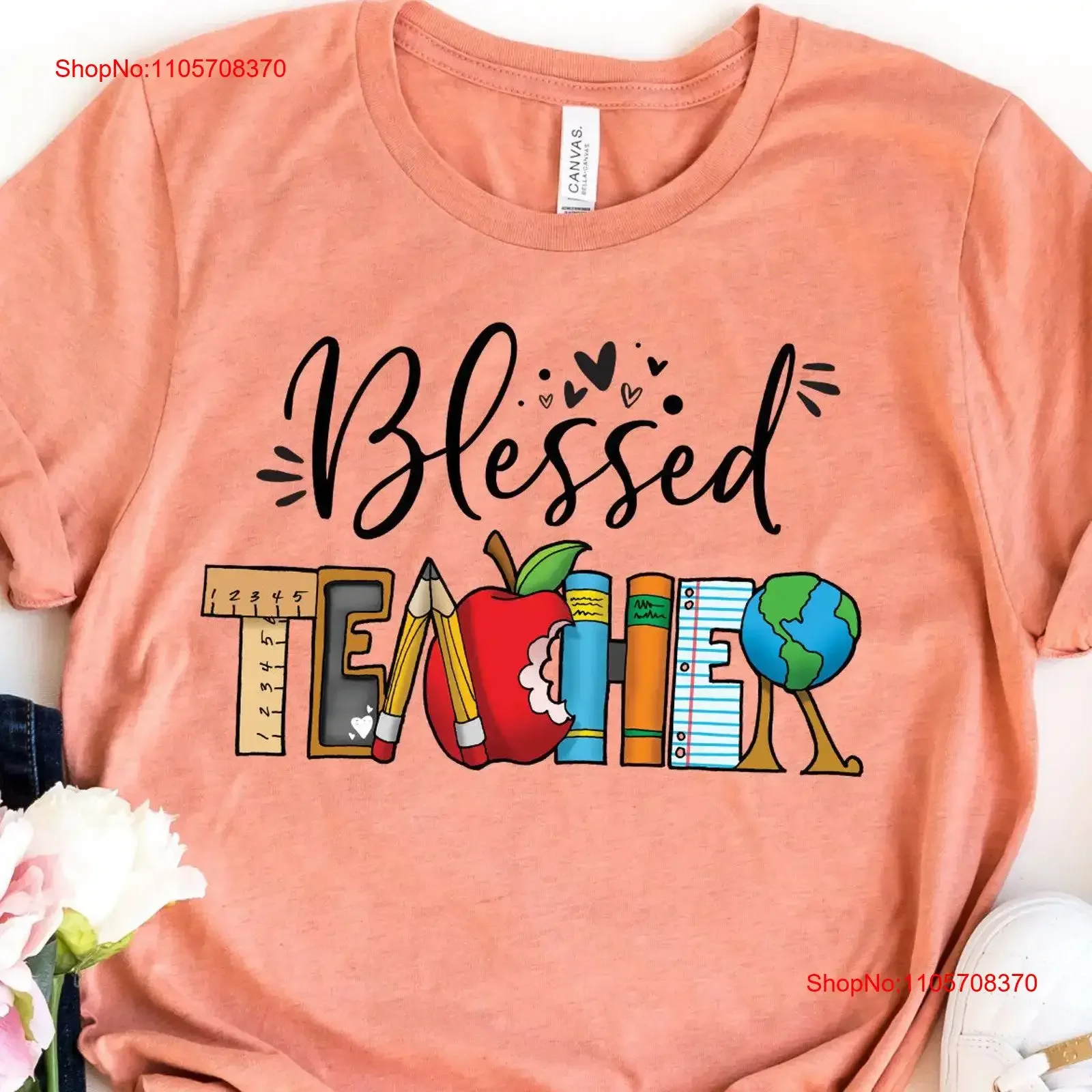 Blessed Teacher T Shirt Kindergarten Field Trip for Teachers vintage Washed Stretched Breathable Top For Everyday Wear Unisex