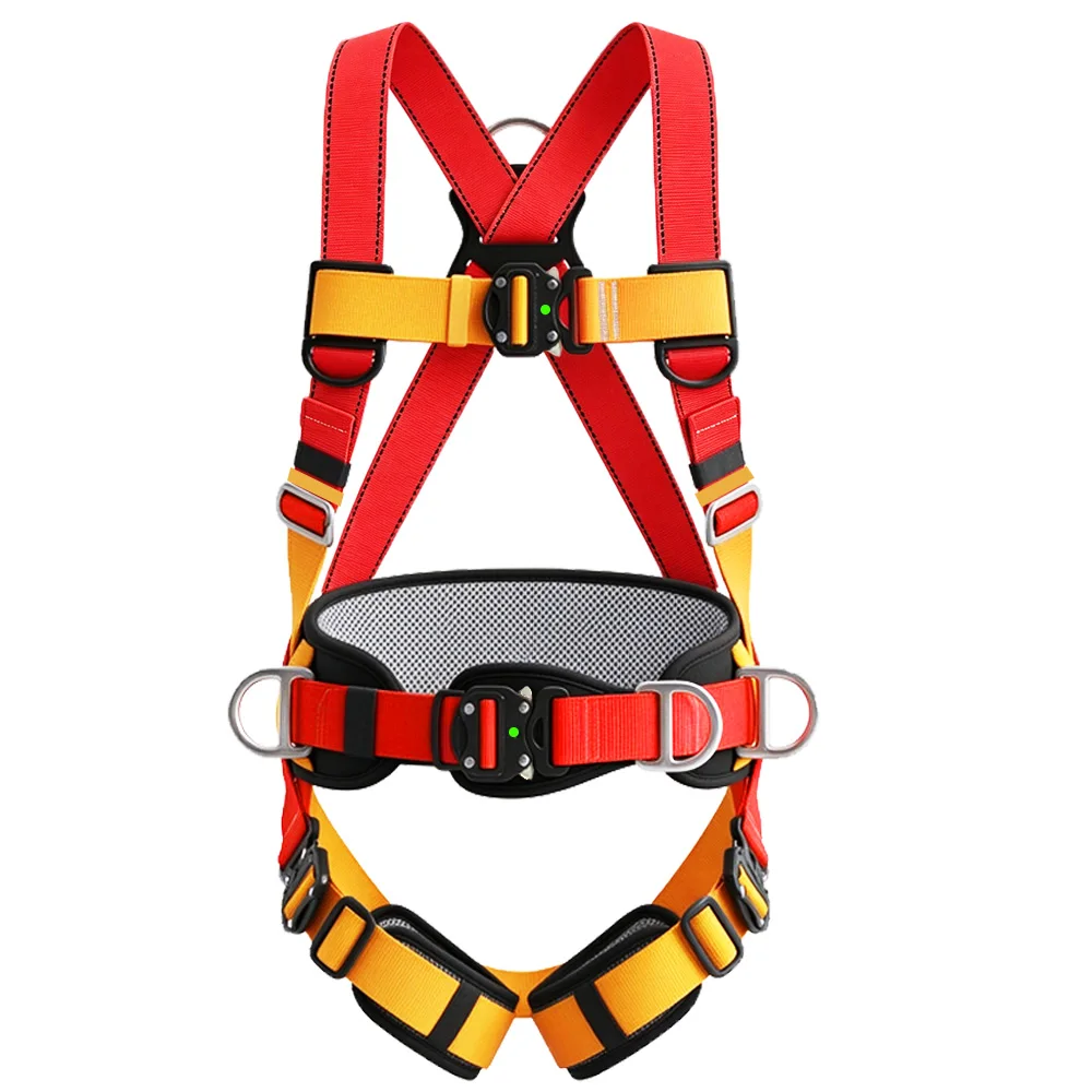 High Altitude Work Safety Harness Full Body Five-point Safety Belt for Outdoor Training Work Construction Protective Equipment