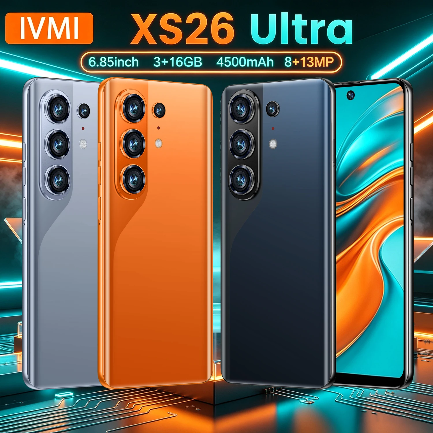 IVMI 2026 New X S26 Ultra Global Version Smartphone 4G Dual SIM6.85