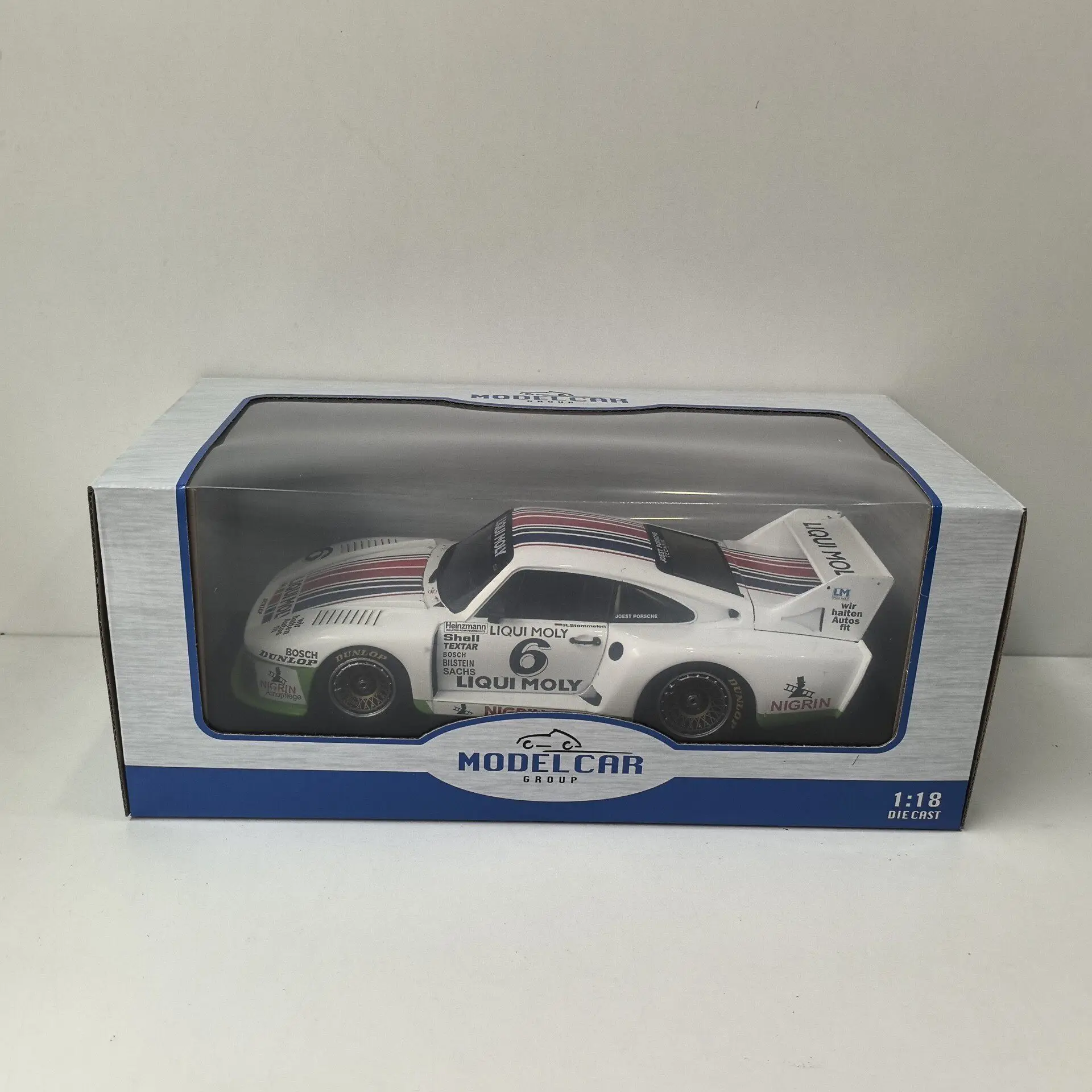 

Multiple Flaws on The Paint Surface Diecast MCG 1/18 Scale PORSCHE 935 J #6 1980 Racing S2 Alloy Car Model