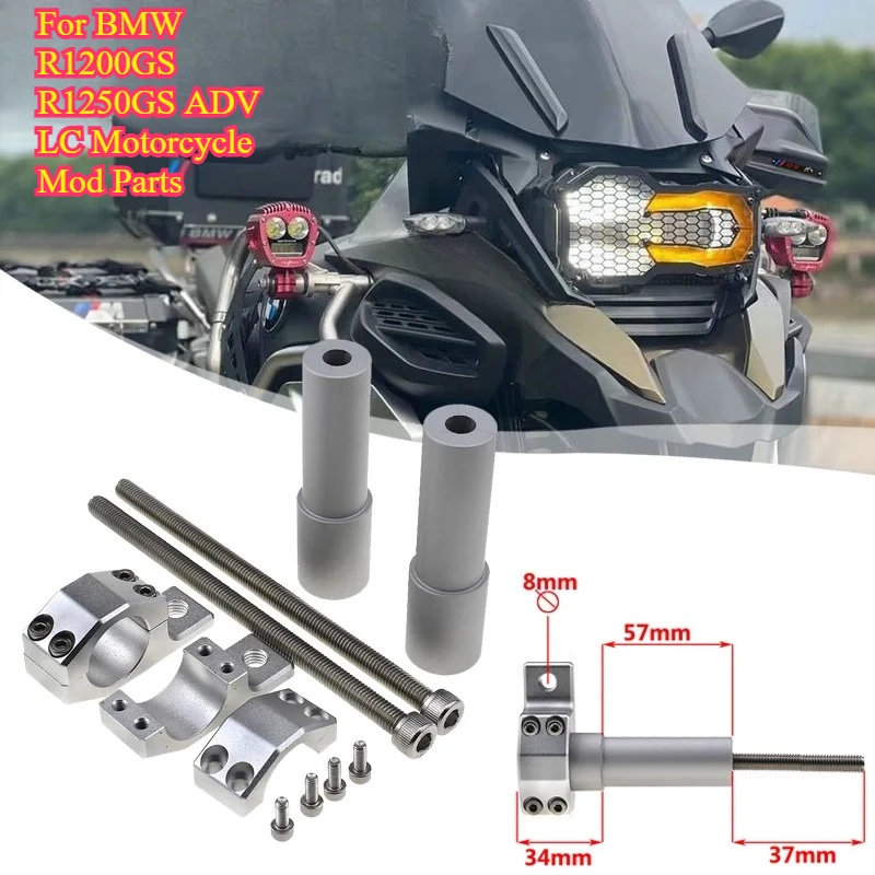 Spotlight Fog Light Mount Crash Bar Bracket Fit For BMW R1200GS R1250GS ADV LC 2014-2019 Motorcycle Mod Parts