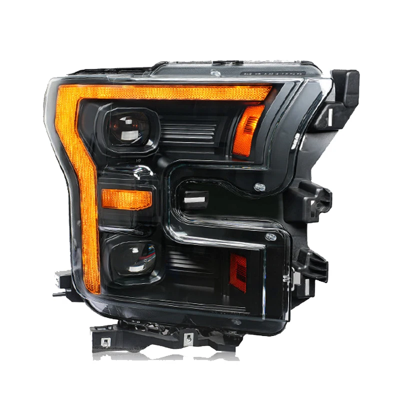 Auto Headlights For Ford Raptor F150 F-150 2015-2020 Front LED Bulbs DRL Upgrade Head Light Projector Lens Car Accessories