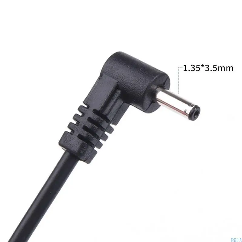 R91A 1M USB a per 3.5x1.35mm cavo alimentazione a 90 gradi per luci USB Vel USB Orologi cartoon orologi radiatori
