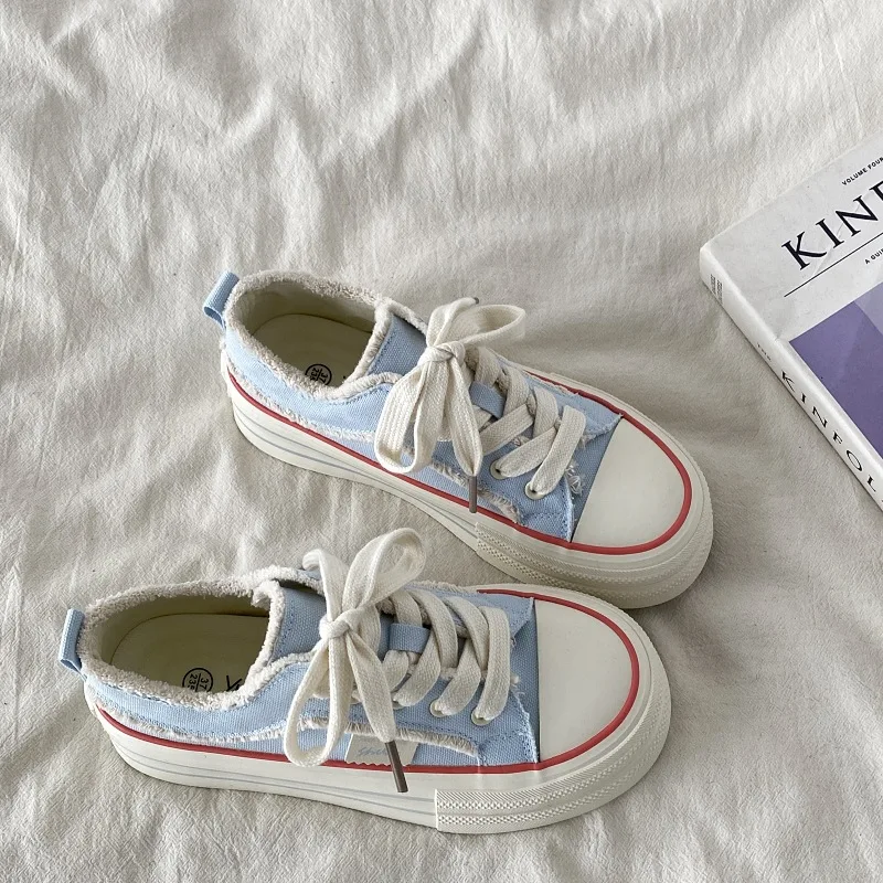 أحذية قماشية مريحة للغاية سهلة الارتداء 2025، أحذية رياضية نسائية ذات نعل سميك، أحذية كسولة بنعل ناعم، أحذية مسطحة للمشي غير رسمية #3