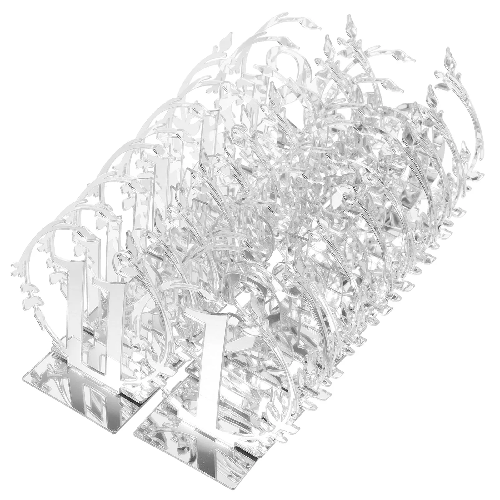 

20 Pcs Numbers Clear Seating Signs Banquet Wedding Reception Table Numbers Decor Reusable Seat Cards Easy Clean