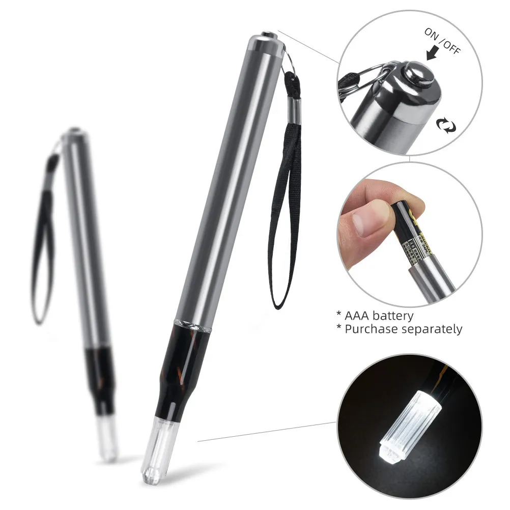 

Светодиодная ручка для микроблейдинга с одной насадкой, прецизионный инструмент для татуировки кожи, держатель для микроигл