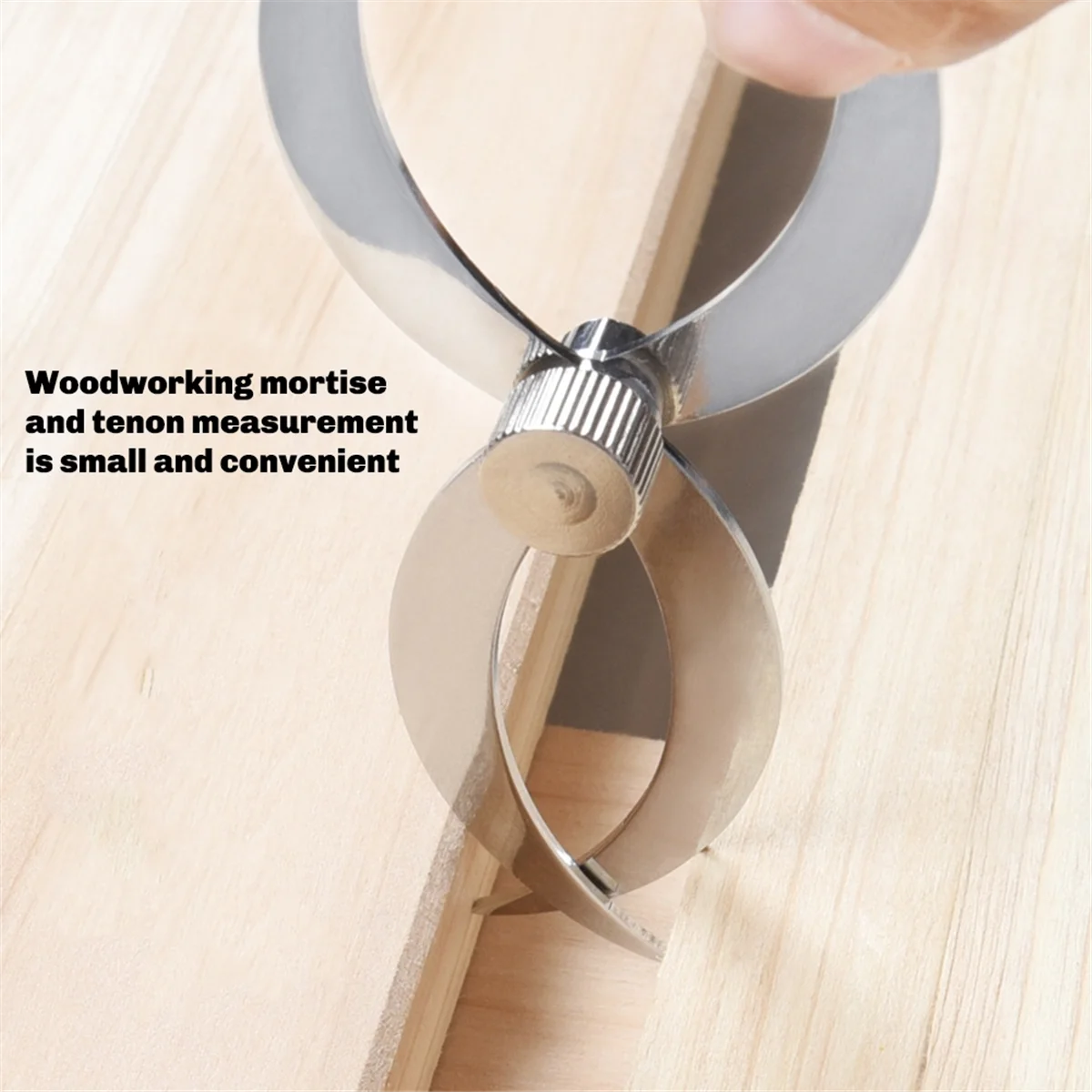 A002 Feeler Gauge Stainless Steel OD Caliper Thickness Woodworking Wooden Tenon Gauge Ruler Tools for Door- Measurement