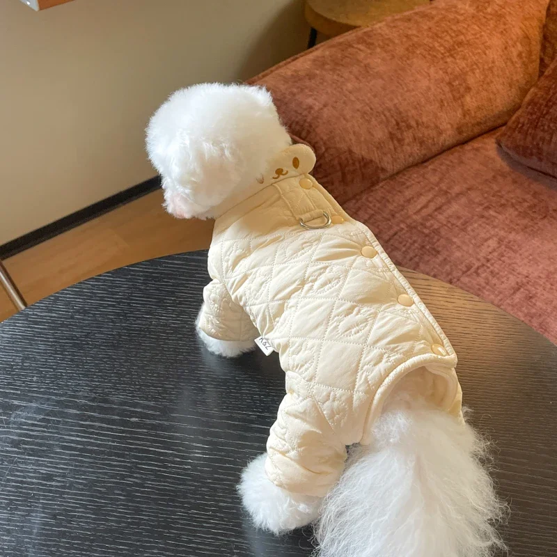 Girl Dog Clothes Jumpsuit Winter Pet Clothing Small Dog Costume Rompers Puppy Yorkie Pomeranian Maltese Poodle Bichon Apparel