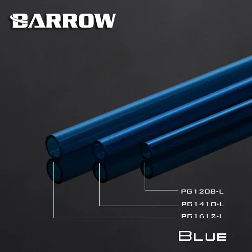 Barrow PG1612/PG1410/PG1208 500 Mm PETG Keras Tabung Berkualitas Tinggi PETG Transmisi Cahaya 12X8/ 14X10/12X16 Mm, 2 Tabung/Lot