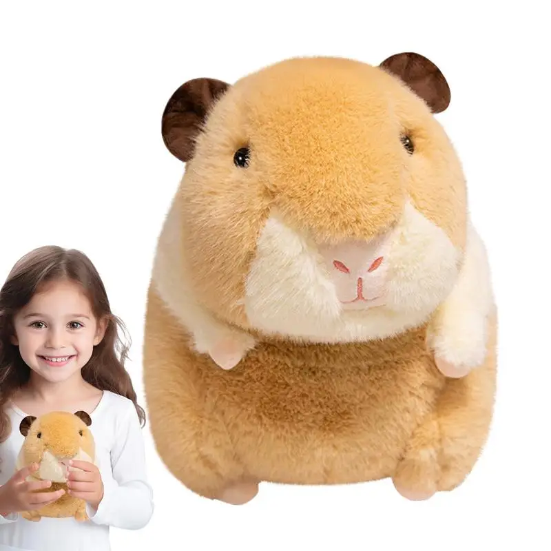 Hamster pelúcia fofinho acompanhando boneca 9.8 Polegada travesseiro animal de pelúcia para crianças adultos fofinho animal brinquedo de pelúcia para crianças