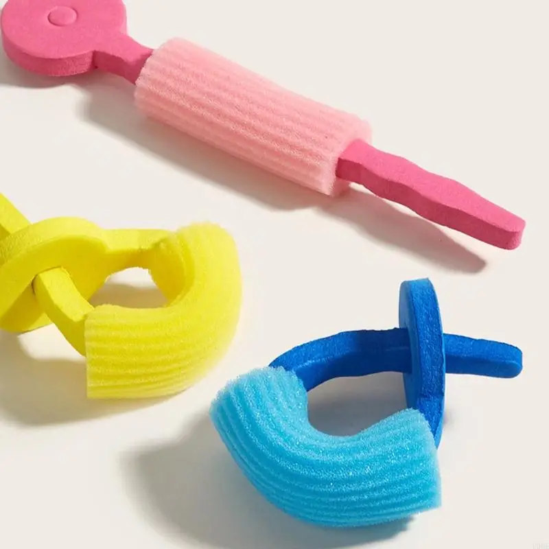 U0DE 3PCS FOAM Губчатая волосы ролики без тепловых логинок для спящих в жареных волосах.