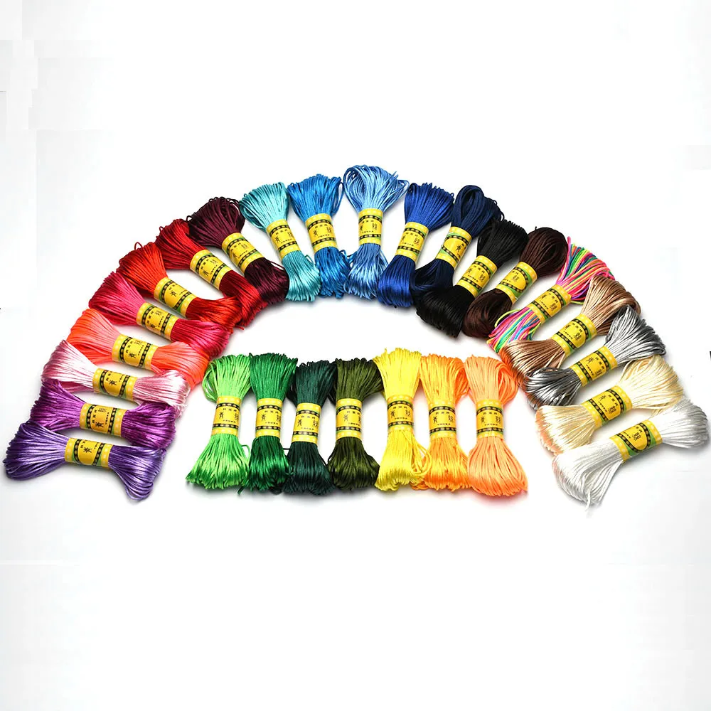 20 m 1,5 mm Satin-Nylon-Besatzkordel, Rattail-Kordel für chinesische Knoten – Detail 3