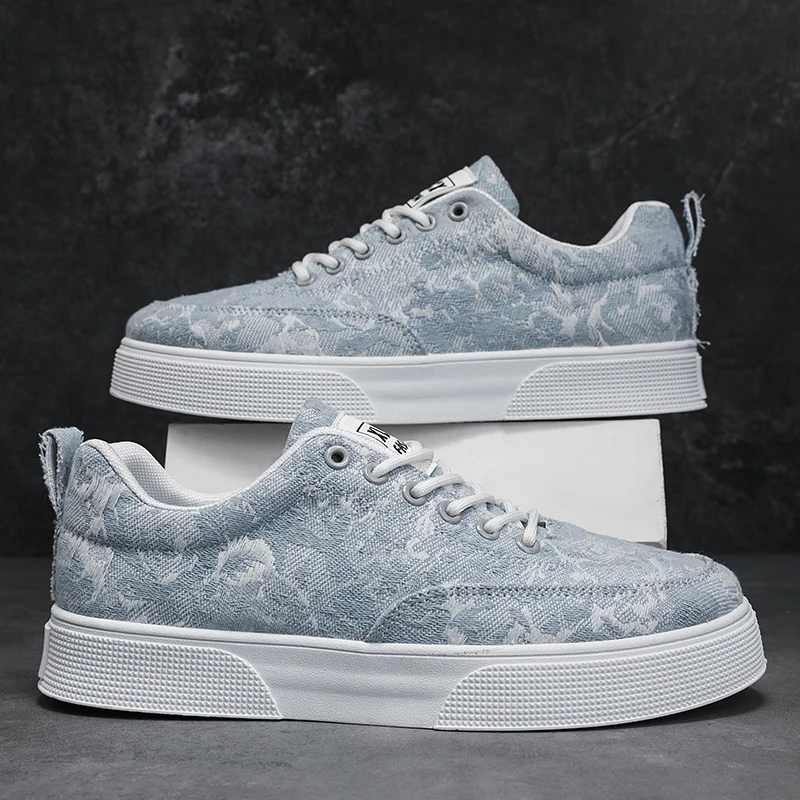 

Men Board Shoes Breathable Lightweight Comfortable Low Cut Lace Up 2025 Autumn New Fashion Walking Casual Sneakers
