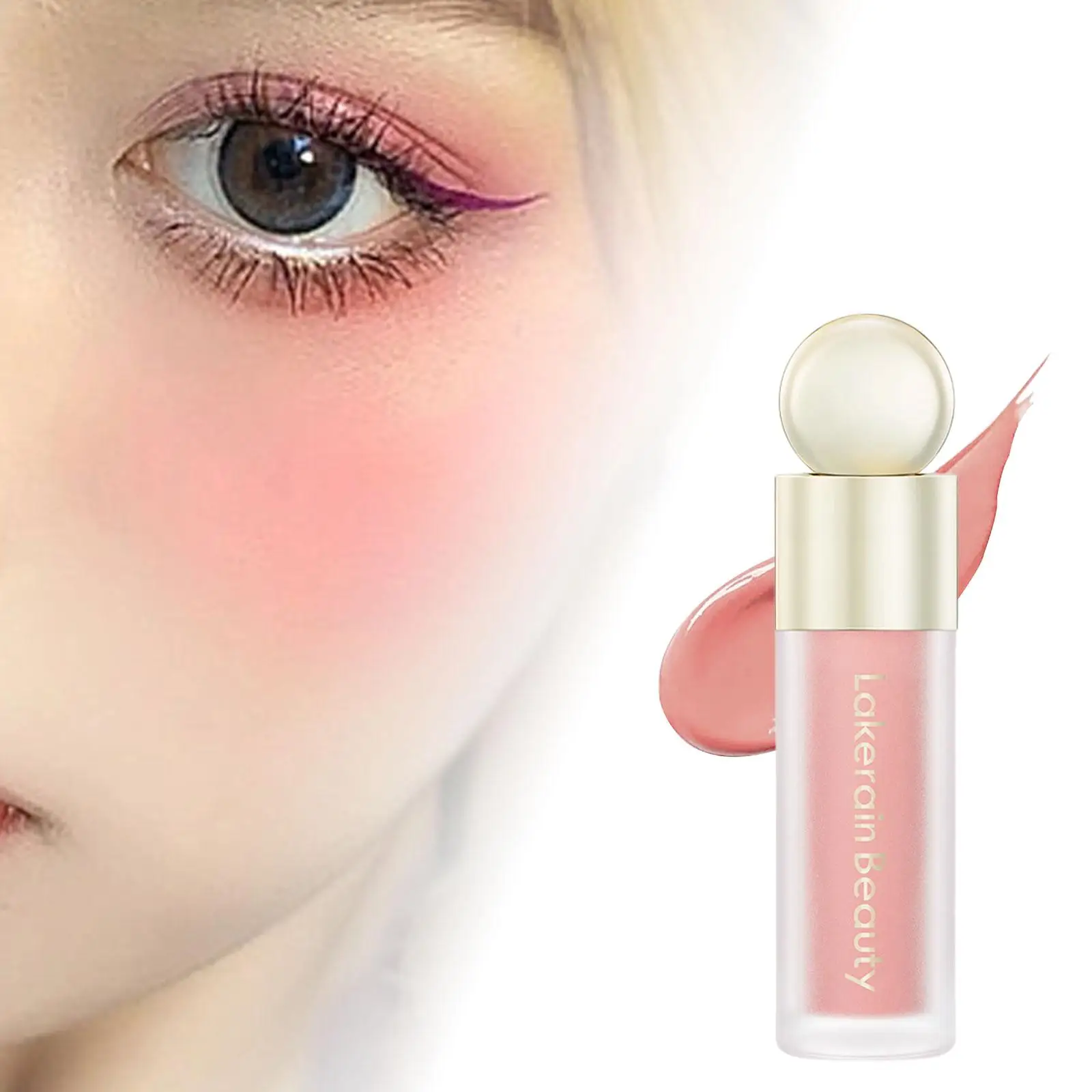 Nourishing Liquid Blush Makeup Waterproof Sweatproof Highly Pigmented Face Blusher for Prom Evening