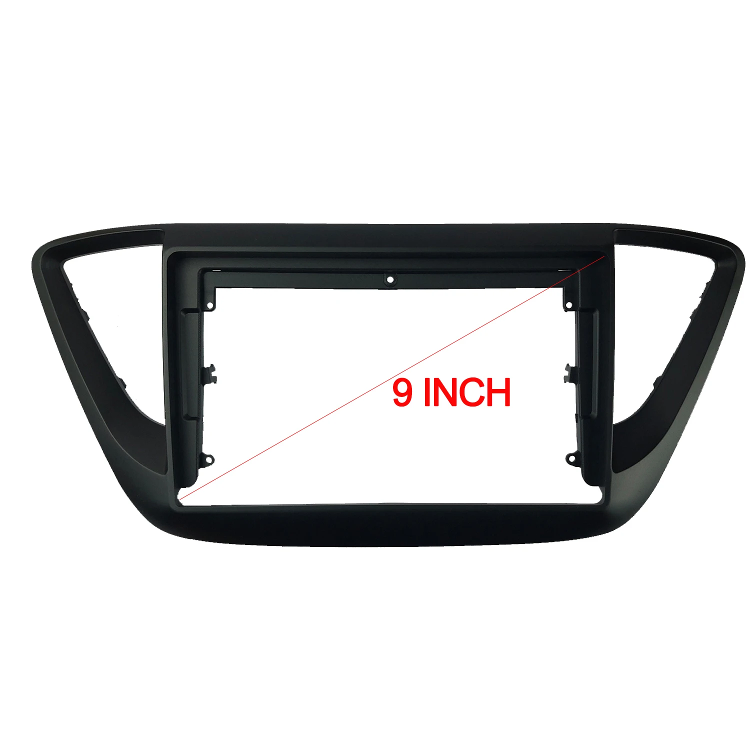 2 Din Radio Panel for Hyundai Accent Verna 2018+ 9 INCH Car Audio Installation Frame GPS Navigation Fascia Dash Mount Kit Bezel