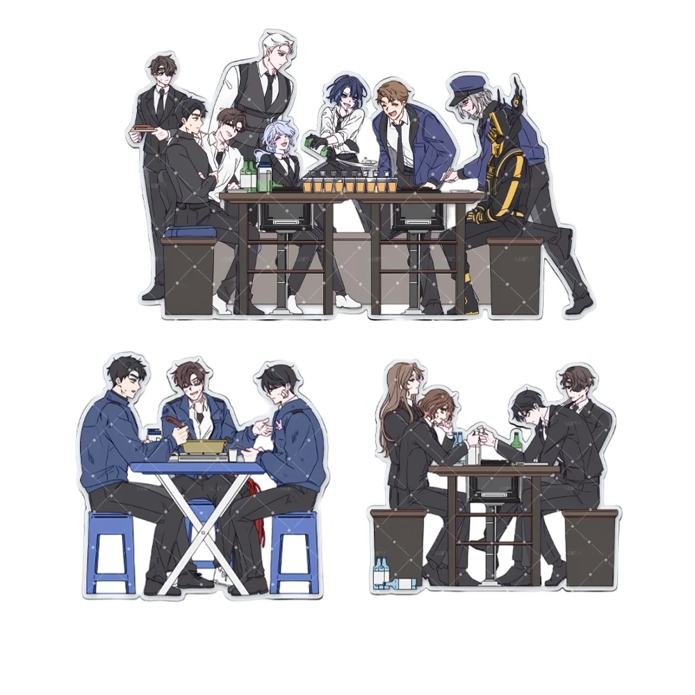 15cm Korean Ghost Office Anime Acrylic Stand&Keychain HD Print Desktop Decor Fans Gift