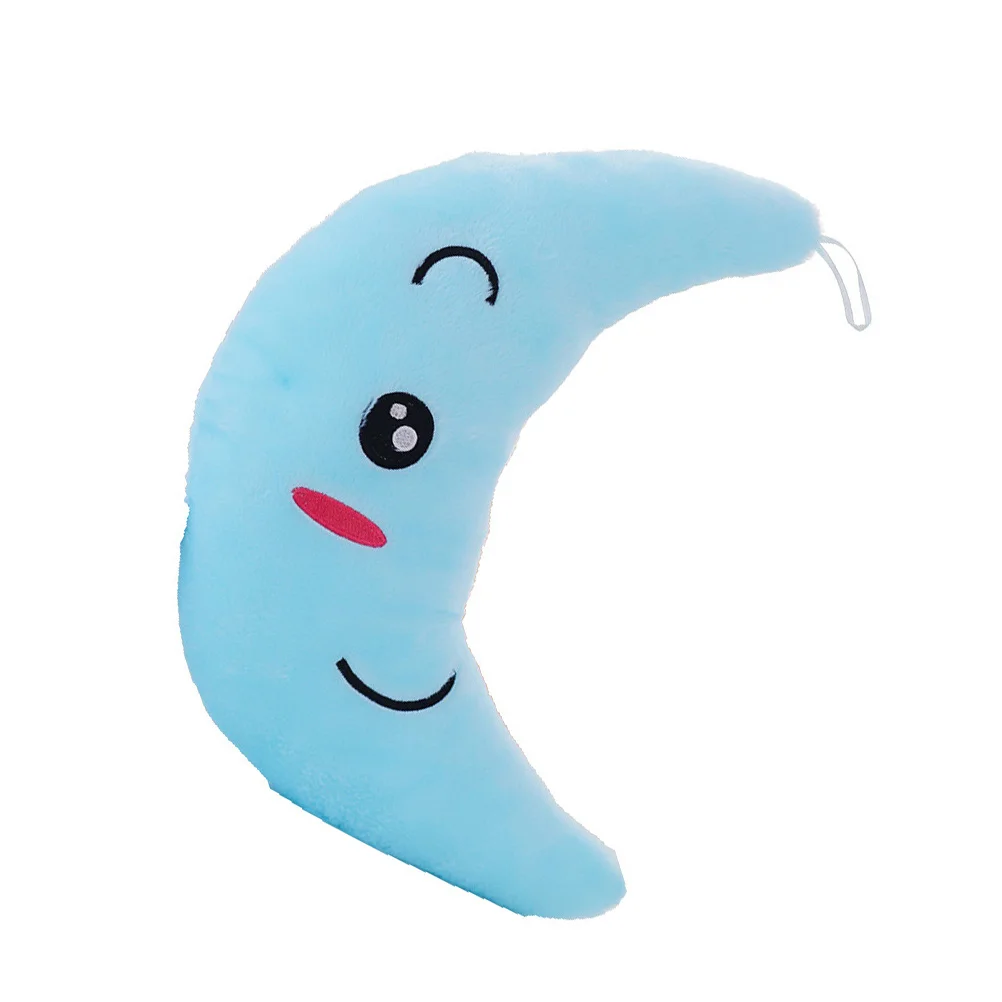 Poduszka LED w kształcie księżyca, świecąca, zmieniająca kolory, romantyczna lampka nocna, dekoracja do biura i samochodu, przyciągający wzrok prezent.