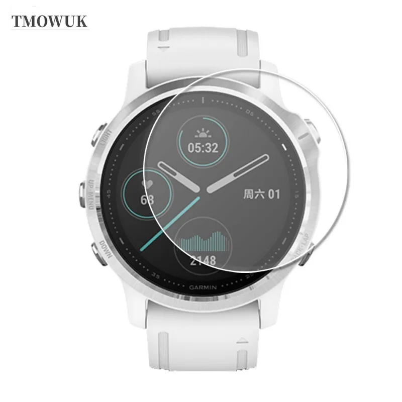 For Garmin Fenix 6 6S 6X Pro Silver Screen Protector Soft TPU Hydrogel Film HD Clear Anti-scratch Watch Protective