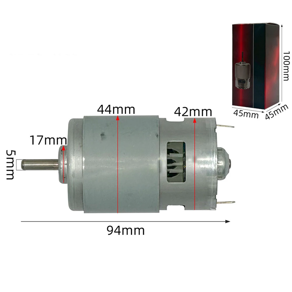21V 775 Type Lithium Battery Motor For Angle Grinder Hair Dryer 5MM Grinding Machine High Output Replacement Part