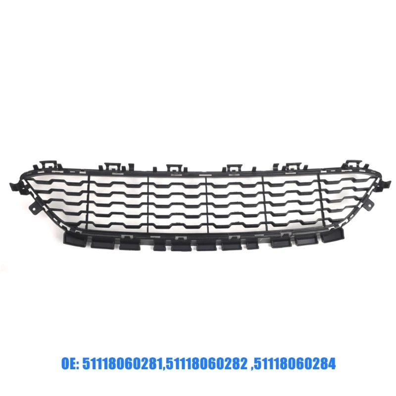 Front Bumper Grille easy installs Grille Replacement ABS Grille Vehicle Accessories Quick Installation for Vehicles  F20 H9EE