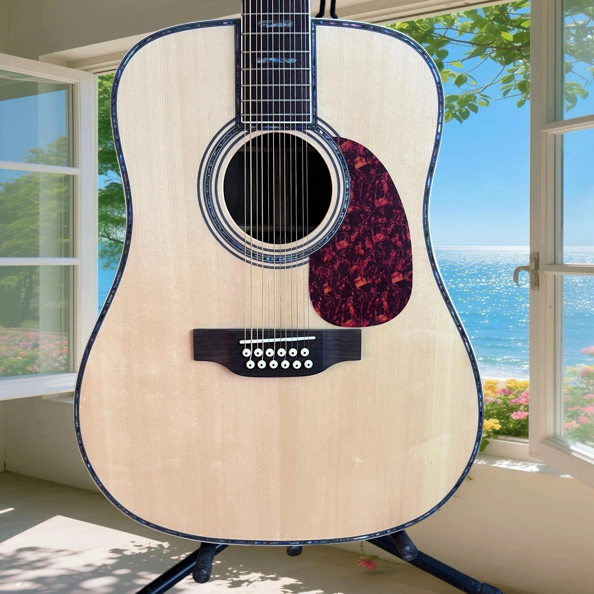 

Бесплатная доставка: Акустическая гитара D45, 41 дюйм, 12 струн, 21 лад, гриф из палисандра, верхняя дека из цельной ели, сладкий звук