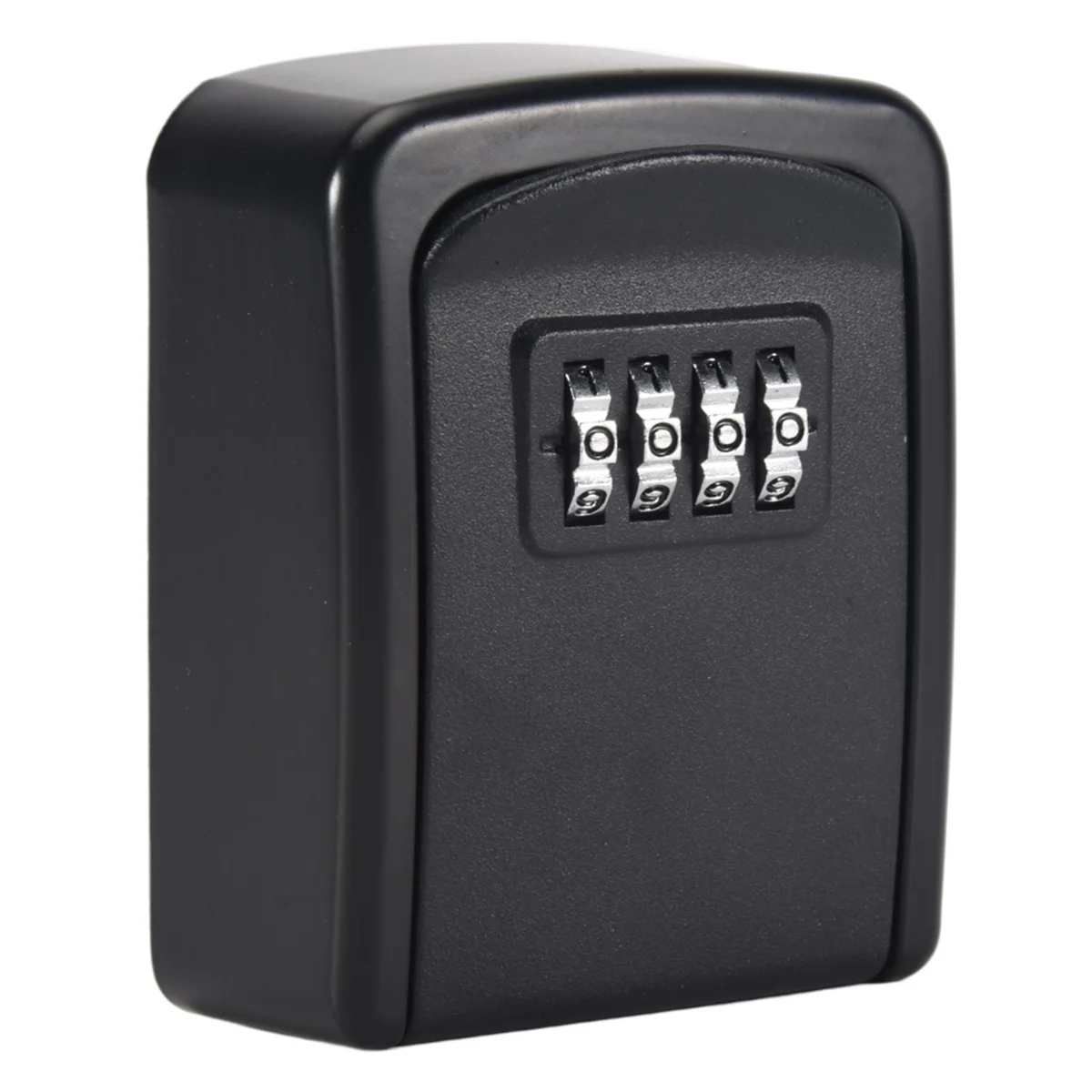 

5X Key Lock Box Wall Mounted 4 Digit Combination Lock Box For House Key Weatherproof Security Key Storage Lock Box Black-A74Z