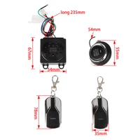 Alarma de 36V-72V, dispositivo antirrobo de arranque y parada de motor de 1 tecla, bloqueo de Control remoto, llave de coche para patinete eléctrico Harley Citycoco