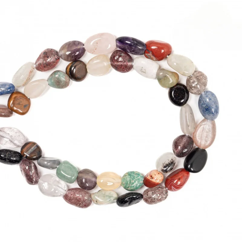 

DIY Handmade Beaded Natural Stone Irregular Shape Semi-Finished Used For Making Jewelry Bracelets Necklaces phone chain