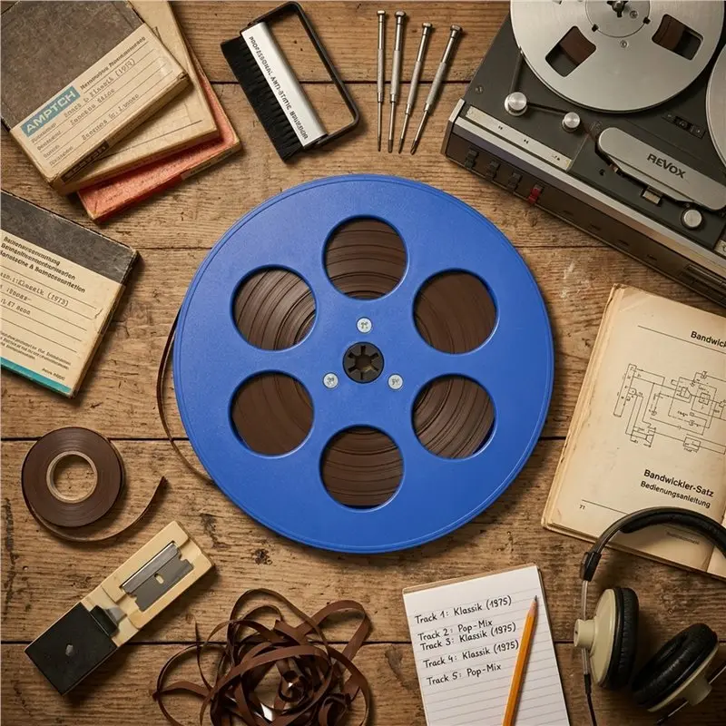 A97I-Empty Takeup Reel 6 Hole 7 Inch For 1/4