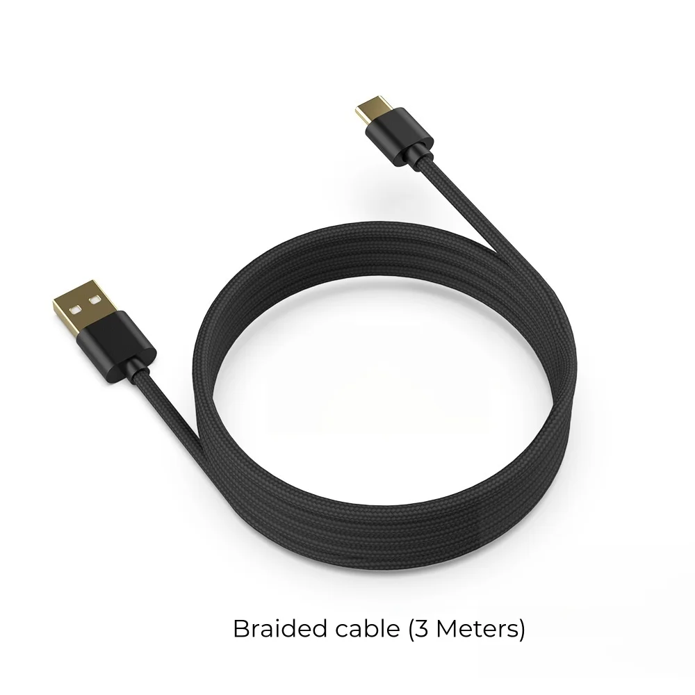 1,5M Dubbele Type-C Oplaad- en Gegevenskabel voor PS5/XBOX/Switch Gamecontroller, Gamepad Oplaadkabel, Gaming Accessoires