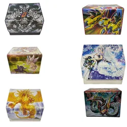 Yu-Gi-Oh! DIY Leather card storage box WS Anime Game Collection Card Box  White Forest CYBER DRAGON Large capacity storage box