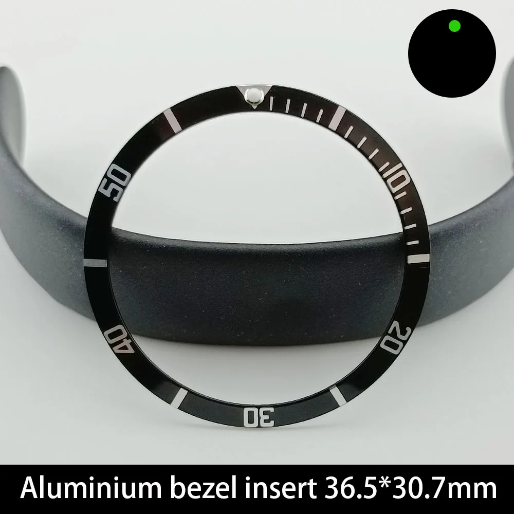 Sloping Aluminium Bezel Insert 36.5*30.8mm Replacement of Watch Accessories parts Watch Cases Replace Accessory Bezel