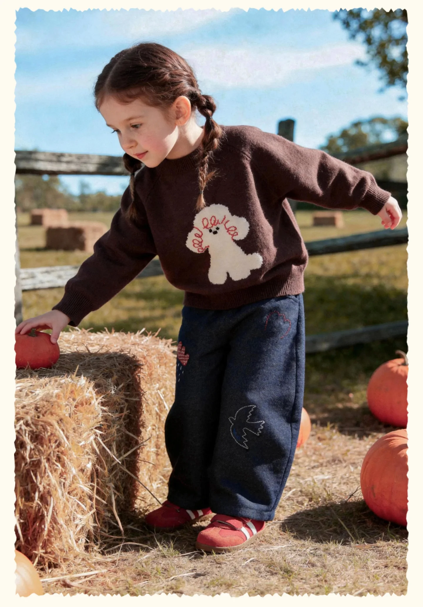 Amila 2026 Herbst Neuer Kinderpullover aus Wolle mit Raglanärmeln, Cartoon-Motiv mit niedlichen Haustieren, modisch, lässig, bequem, für den täglichen Gebrauch, Langarm-Oberteil – Detail 19