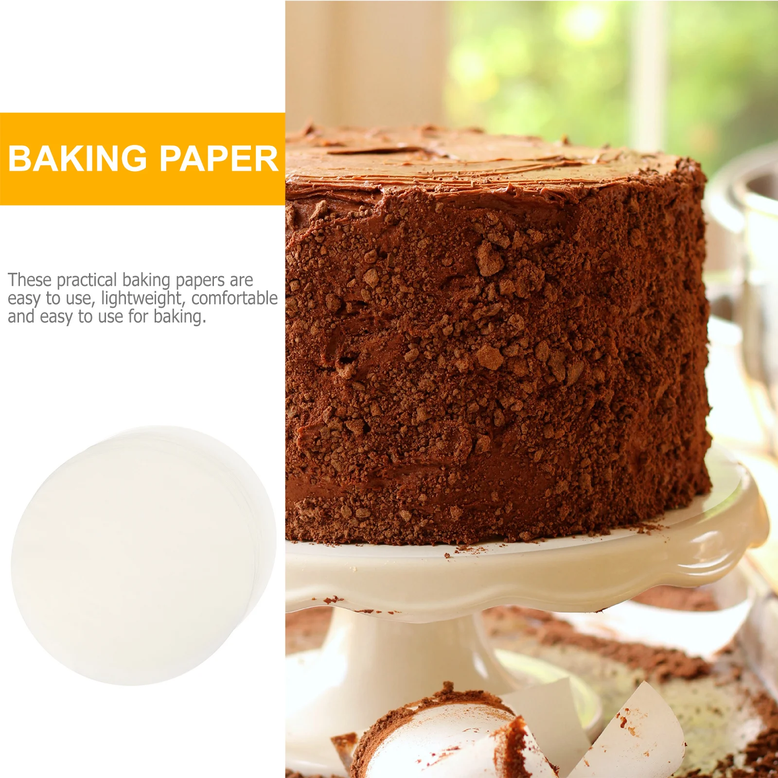 

500Pcs Non-Stick Parchment Paper Baking Sheets Oil Proof Waterproof Cake Baking Cooking Sheets Kitchen Supplies